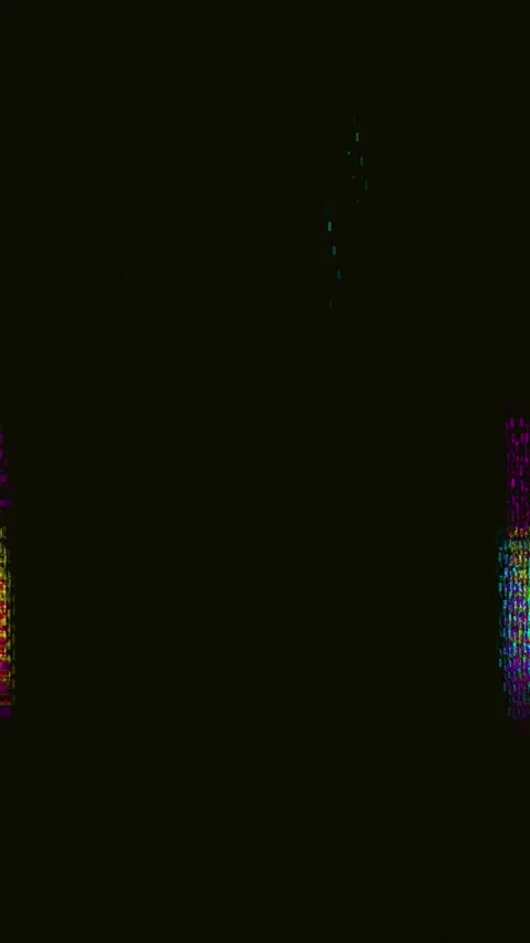 Signal Compression Glitch Loop Vertical Stock Footage 331084492