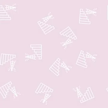 Signal connection line seamless pattern Illustrazione stock