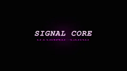 Signal Core Digital Glitch Effect with Abstract Futuristic Text Overlay Stock Footage 331568394