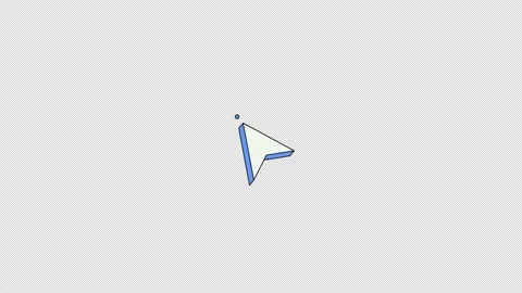 Signal cursor pointer neubrutalism UI element animation Stock Footage 337540667