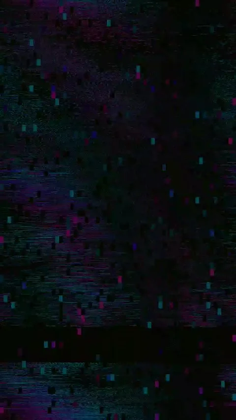 Signal Error 4K Vertical Loop — Bad TV Overlay VJ Background Stock Footage 329786870