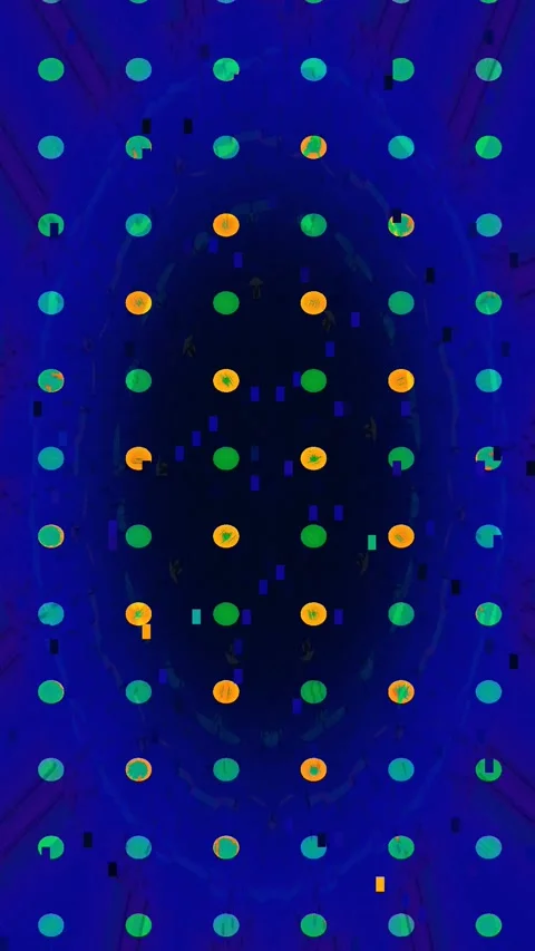 Signal Error 4K Vertical Loop — Bad TV Overlay VJ Background Stock Footage 329811215