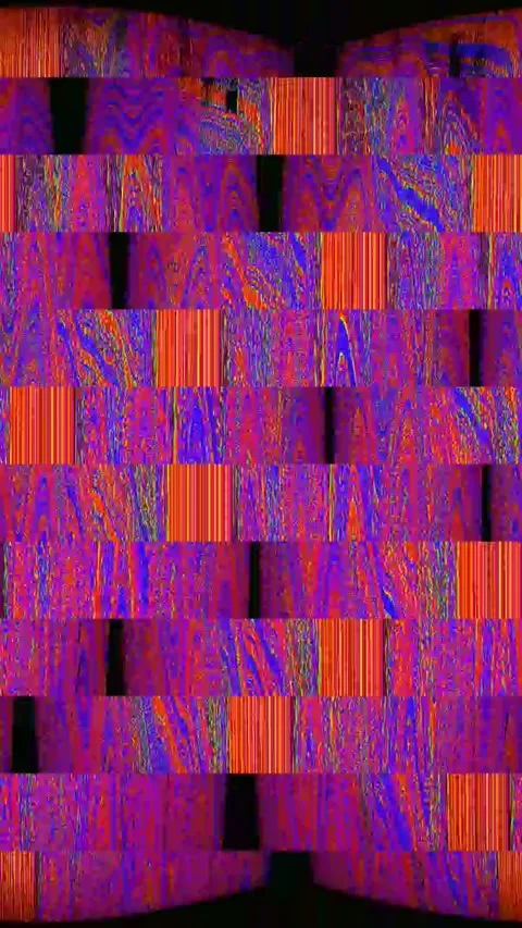 Signal Error 4K Vertical Loop — Bad TV Overlay VJ Background Stock Footage 329813466