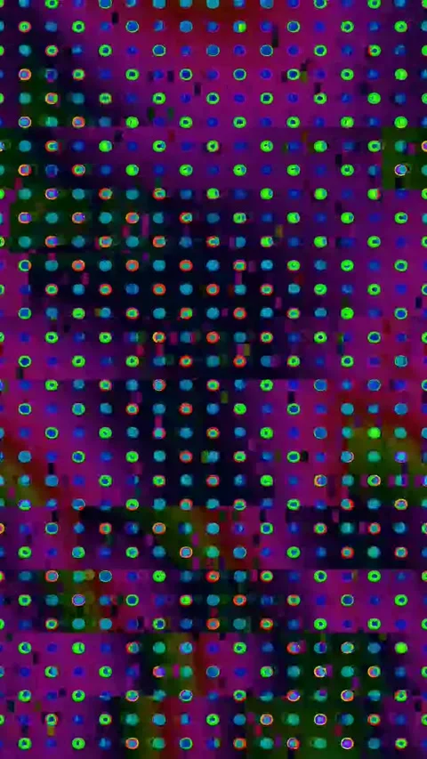 Signal Error 4K Vertical Loop — Bad TV Overlay VJ Background Stock Footage 329818770