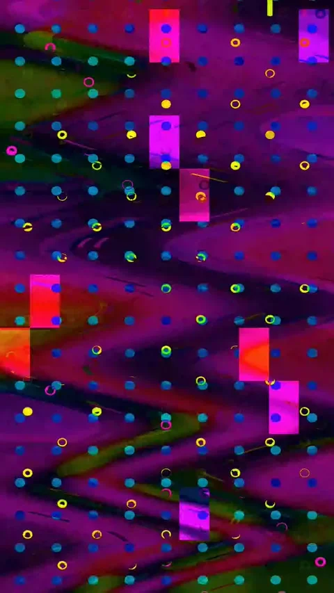 Signal Error 4K Vertical Loop — Bad TV Overlay VJ Background Stock Footage 329829510