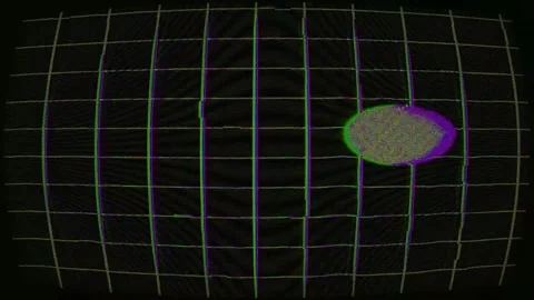 Signal Error Glitch 4K Loop — Bad TV Overlay VJ Background Stock Footage 329680270
