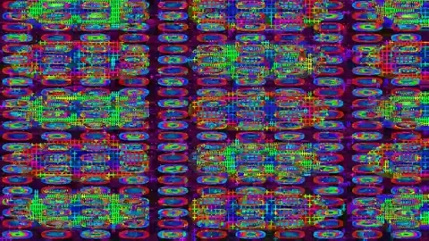 Signal Error Glitch 4K Loop — Bad TV Overlay VJ Background Stock Footage 329797304