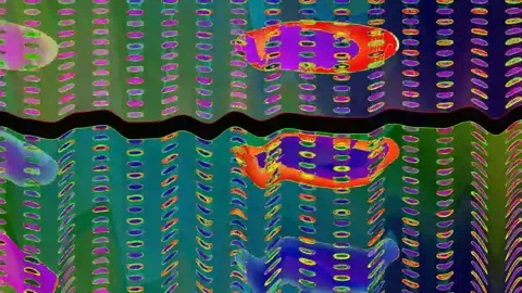 Signal Error Glitch 4K Loop — Bad TV Overlay VJ Background Stock Footage 329815324