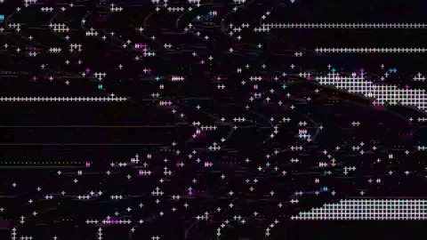 Signal Error Glitch 4K Loop — Bad TV Overlay VJ Background Stock Footage 329817432