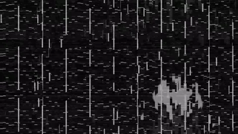 Signal Error Glitch 4K Loop — Bad TV Overlay VJ Background Stock Footage 329822397