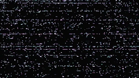 Signal Error Glitch 4K Loop — Bad TV Overlay VJ Background Stock Footage 329852016