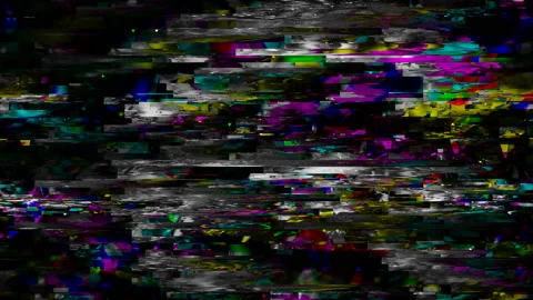 Signal error. A glitch is a minor malfunction, mishap, or technical problem. Stock Footage 114746304