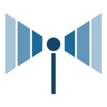 Signal expanding from source to multiple destinations reaching target audienc 스톡 일러스트