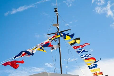 Signal flags Stock Photos