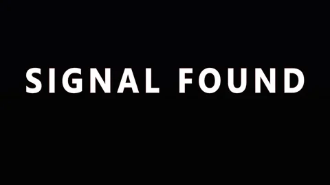 Signal Found text glitching in dark with digital connection concept Stock Footage 343480202