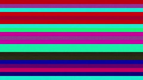 Signal Glitch Background Loop with Color Lines and Static Noise Distortion Stock Footage 348203760