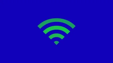 Signal Icon Animation for Network Stock Footage 345694062