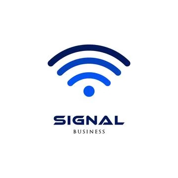 Signal Icon Logo Design Template Stock Illustration