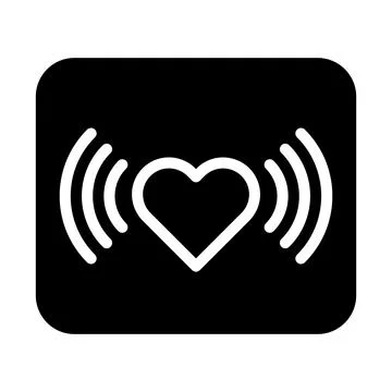 Signal icon solid style valentine illustration vector element and symbol pe.. 스톡 일러스트