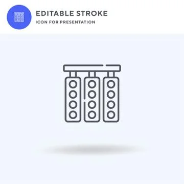 Signal icon vector, filled flat sign, solid pictogram isolated on white, logo Illustrazione stock