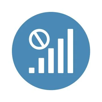 Signal Icon Vector flat design style Stock Illustration
