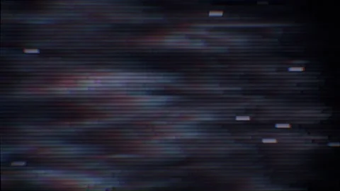 Signal interference sparking white glitch blocks across CRT screen with Stock Footage 341864994