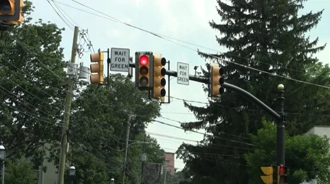Signal light with camera 2 Stock Footage 8601874