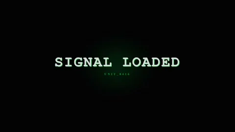 Signal Loaded Text Animation - Digital Communication Concept Stock Footage 331568526