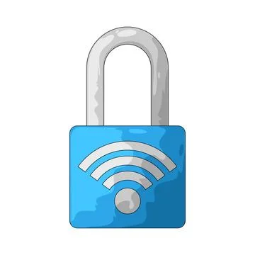 Signal lock illustration Illustrazione stock