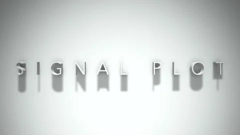 Signal plot 3D title animation with shadows on a white background Stock Footage 297514510