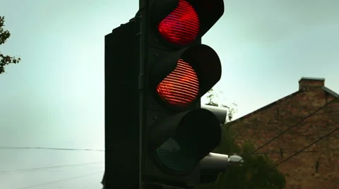 Signal pre-emption. Close-up Stock Footage 55761056