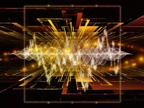 Signal Processing Stock Illustration