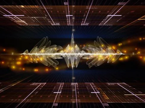Signal Processing 스톡 일러스트