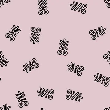 Signal road line vector seamless pattern Illustrazione stock