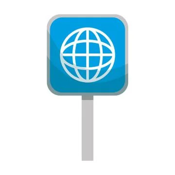 Signal with sphere planet browser イラスト素材