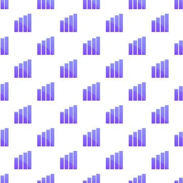 Signal strength indicator bars seamless pattern background Stock Illustration