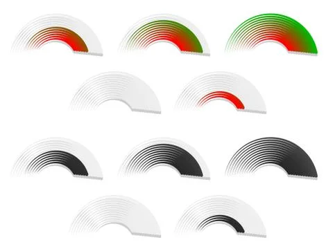 Signal strength, progress, level indicator, Vector illustration. Ilustración de archivo
