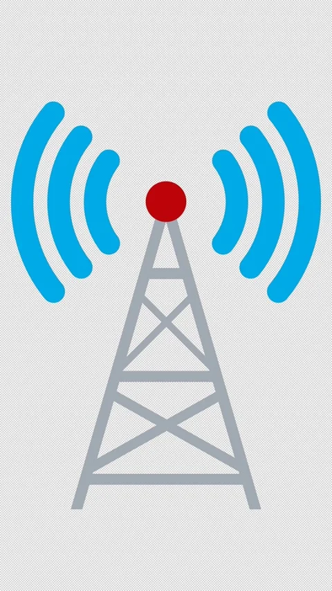 Signal Tower Animation Stock Footage 294225423