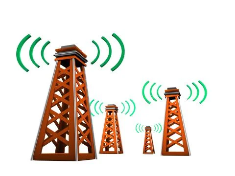 Signal tower 스톡 일러스트