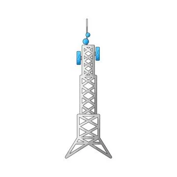 Signal Tower illustration Stock Illustration