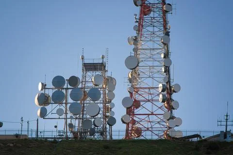 Signal tower Stock Photos