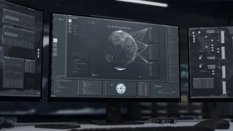 Signal tracking software identifies the location of the target sim card 스톡 동영상 255120716