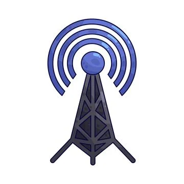 Signal wave illustration Stock Illustration