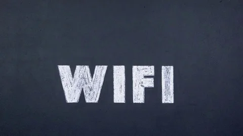 A Signal wi Fi. the Point of Access to the Internet. Waves From the Router Give Video stock 74082065