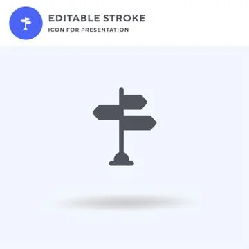 Signals icon vector, filled flat sign, solid pictogram isolated on white, logo Illustrazione stock