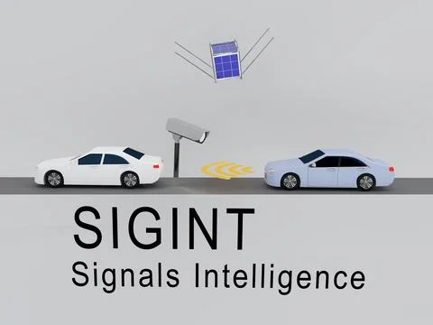 Signals Intelligence concept Stock Illustration