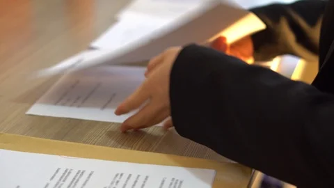Signature by hand seal Stock Footage 125350053