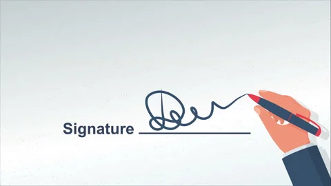 Signature template Stock Footage 136287108