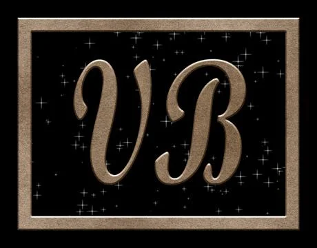 Signature VB , crystal Stock Illustration