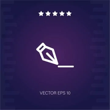 Signature vector icon Stock Illustration